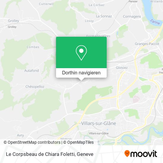 Le Corpsbeau de Chiara Foletti Karte