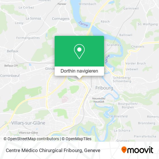 Centre Médico Chirurgical Fribourg Karte