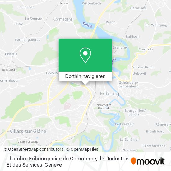 Chambre Fribourgeoise du Commerce, de l'Industrie Et des Services Karte