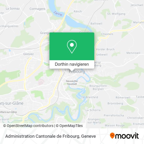 Administration Cantonale de Fribourg Karte