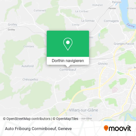 Auto Fribourg Corminboeuf Karte
