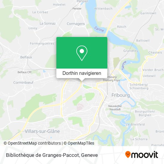 Bibliothèque de Granges-Paccot Karte
