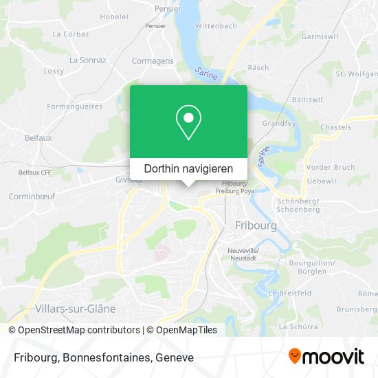 Fribourg, Bonnesfontaines Karte