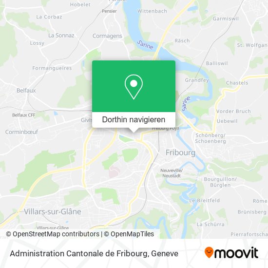 Administration Cantonale de Fribourg Karte