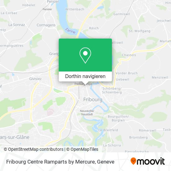 Fribourg Centre Ramparts by Mercure Karte