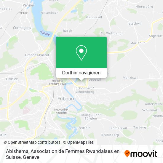 Abishema, Association de Femmes Rwandaises en Suisse Karte