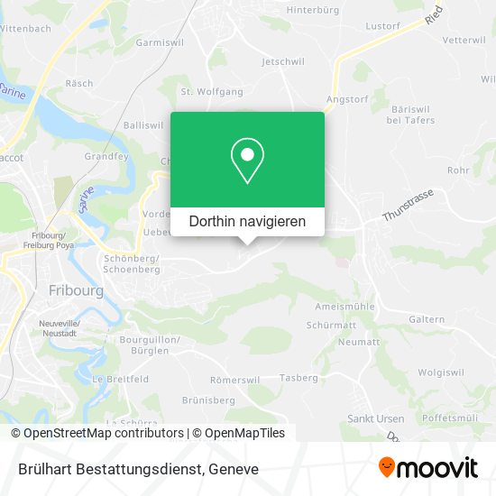 Brülhart Bestattungsdienst Karte