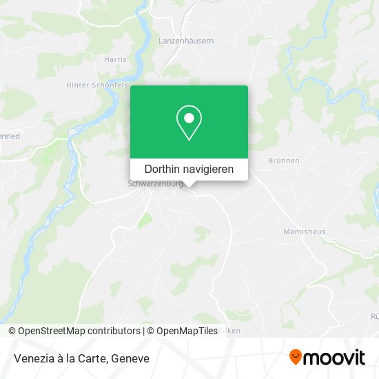 Venezia à la Carte Karte