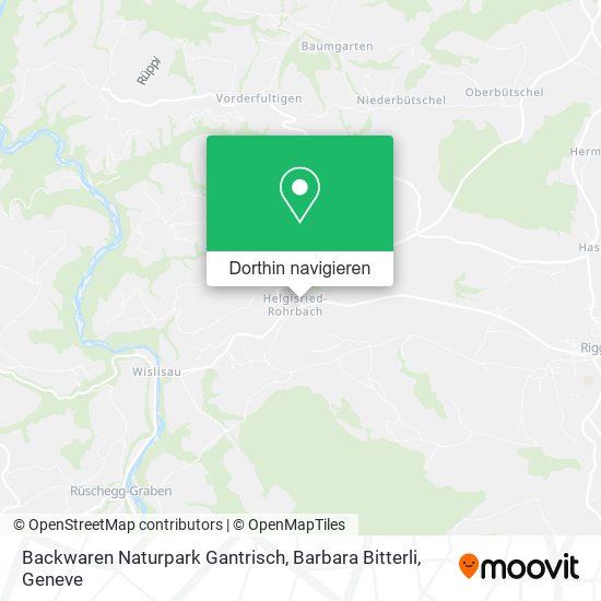 Backwaren Naturpark Gantrisch, Barbara Bitterli Karte
