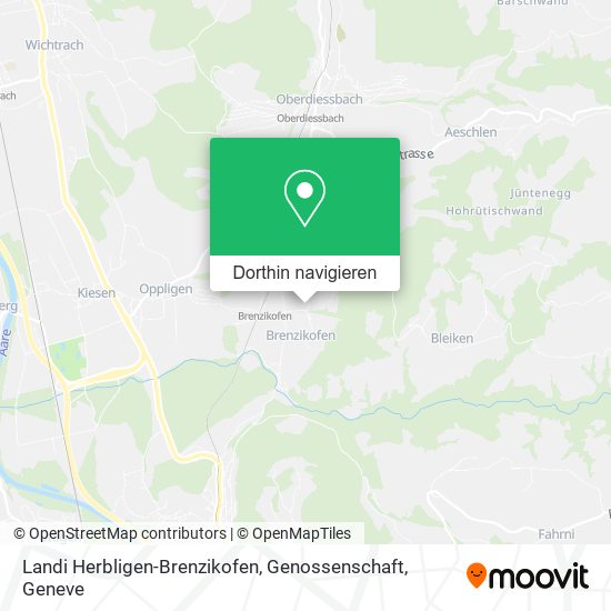 Landi Herbligen-Brenzikofen, Genossenschaft Karte