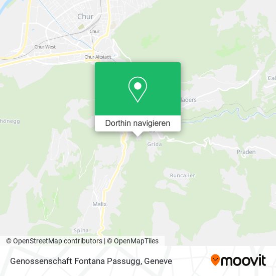 Genossenschaft Fontana Passugg Karte