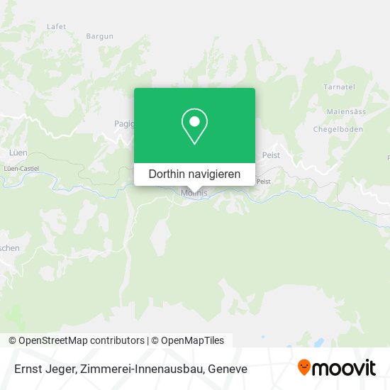 Ernst Jeger, Zimmerei-Innenausbau Karte