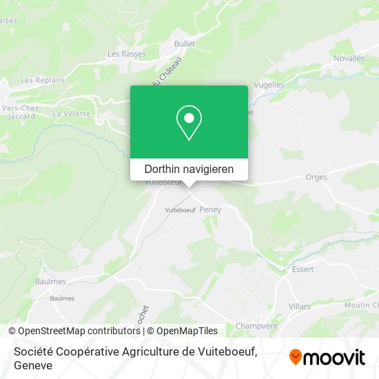 Société Coopérative Agriculture de Vuiteboeuf Karte