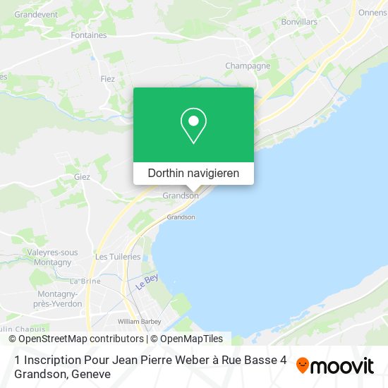 1 Inscription Pour Jean Pierre Weber à Rue Basse 4 Grandson Karte