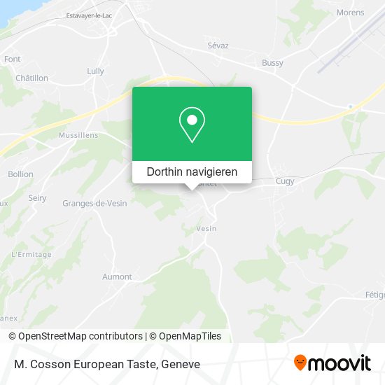 M. Cosson European Taste Karte