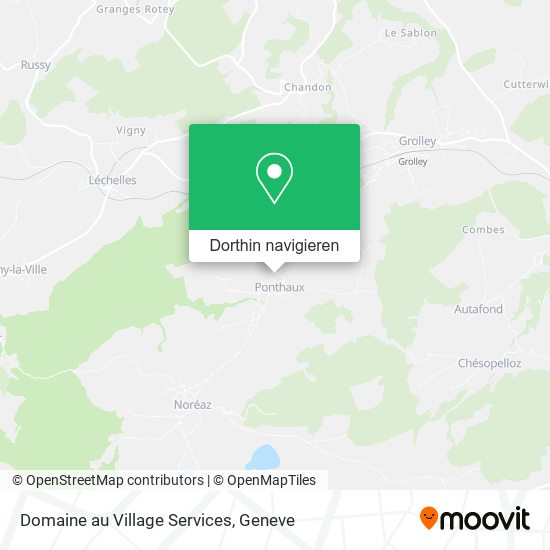 Domaine au Village Services Karte