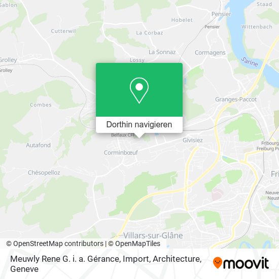 Meuwly Rene G. i. a. Gérance, Import, Architecture Karte