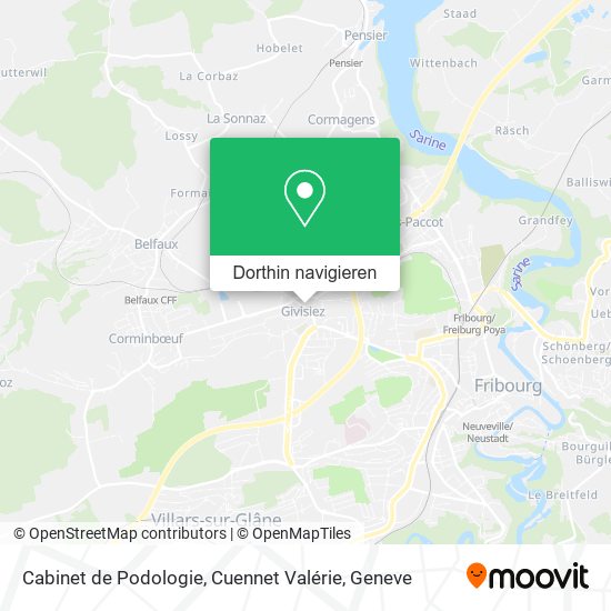 Cabinet de Podologie, Cuennet Valérie Karte