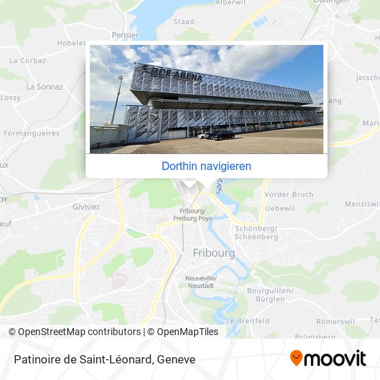 Patinoire de Saint-Léonard Karte