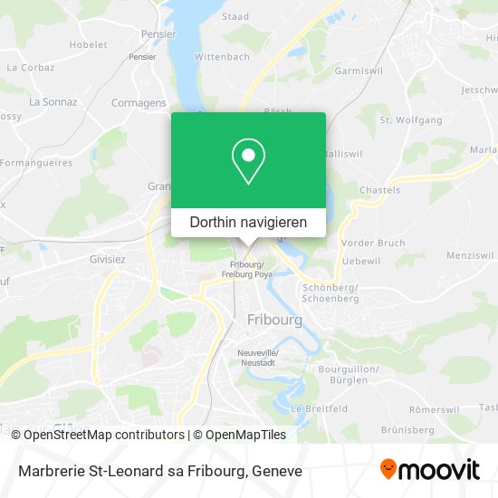 Marbrerie St-Leonard sa Fribourg Karte