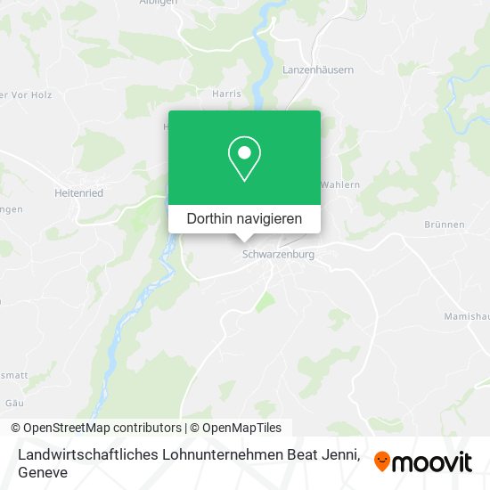 Landwirtschaftliches Lohnunternehmen Beat Jenni Karte