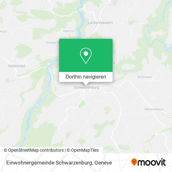 Einwohnergemeinde Schwarzenburg Karte