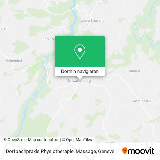 Dorfbachpraxis Physiotherapie, Massage Karte