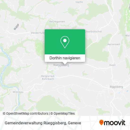 Gemeindeverwaltung Rüeggisberg Karte