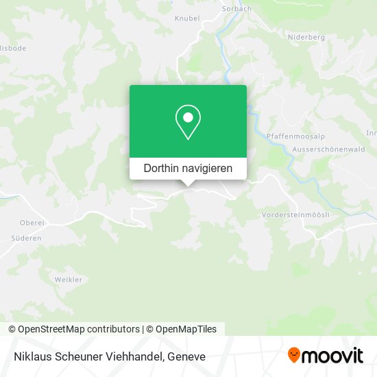 Niklaus Scheuner Viehhandel Karte