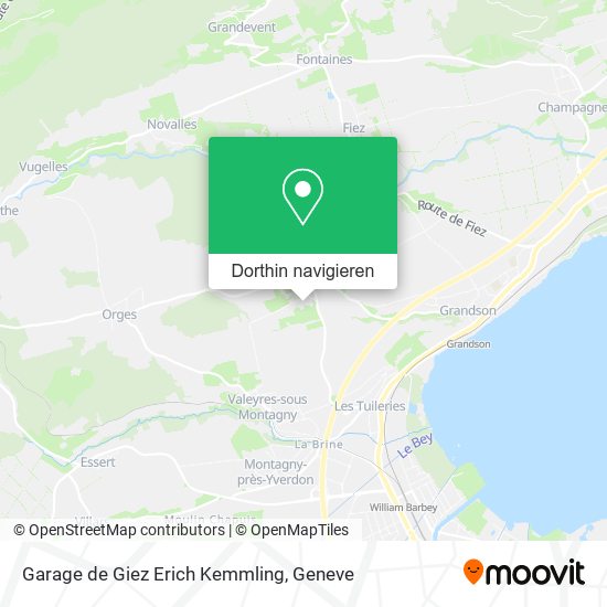 Garage de Giez Erich Kemmling Karte