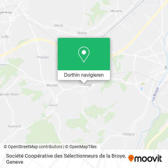 Société Coopérative des Sélectionneurs de la Broye Karte