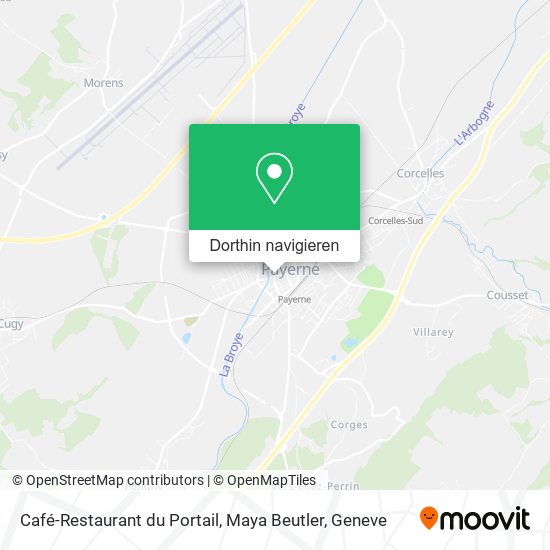 Café-Restaurant du Portail, Maya Beutler Karte
