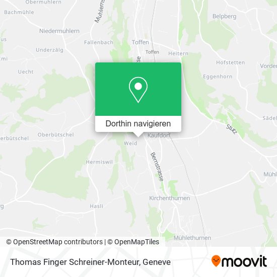 Thomas Finger Schreiner-Monteur Karte