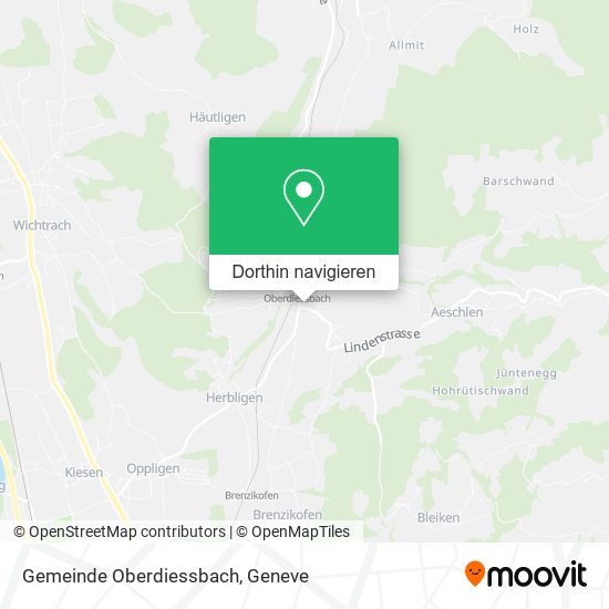 Gemeinde Oberdiessbach Karte