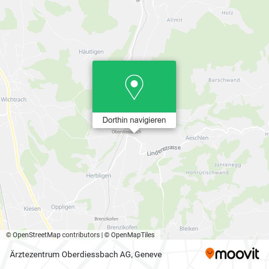 Ärztezentrum Oberdiessbach AG Karte