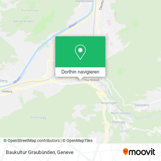 Baukultur Graubünden Karte