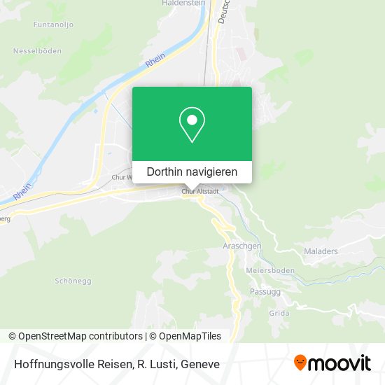 Hoffnungsvolle Reisen, R. Lusti Karte