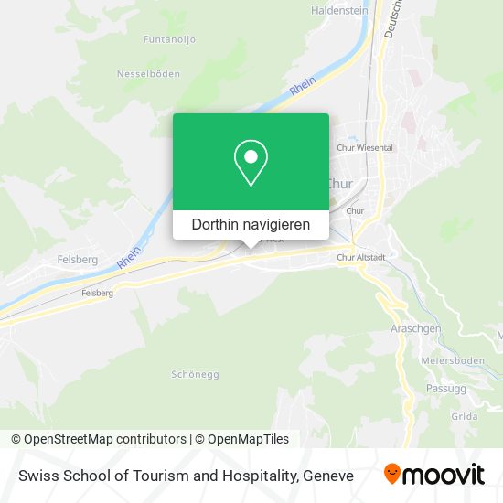 Swiss School of Tourism and Hospitality Karte
