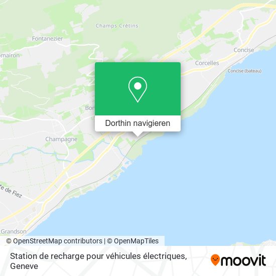 Station de recharge pour véhicules électriques Karte
