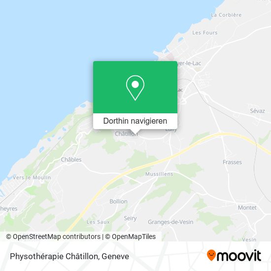 Physothérapie Châtillon Karte