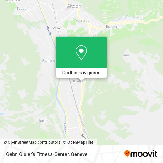 Gebr. Gisler's Fitness-Center Karte