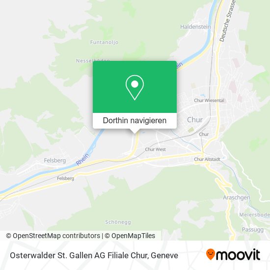 Osterwalder St. Gallen AG Filiale Chur Karte