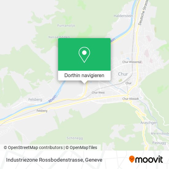 Industriezone Rossbodenstrasse Karte