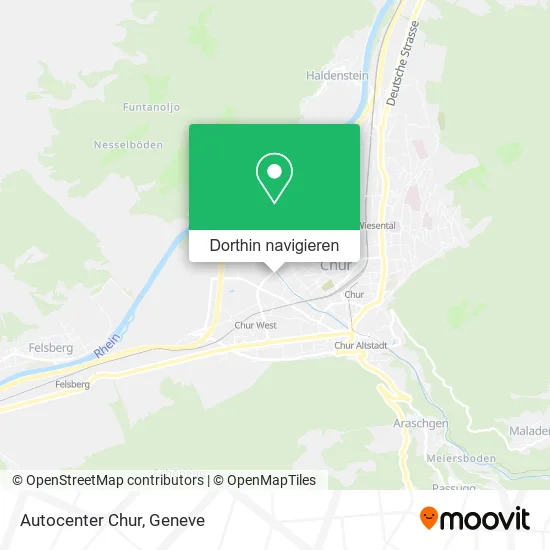 Autocenter Chur Karte