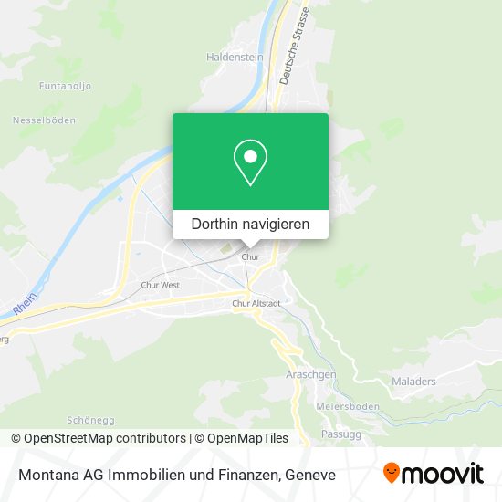 Montana AG Immobilien und Finanzen Karte