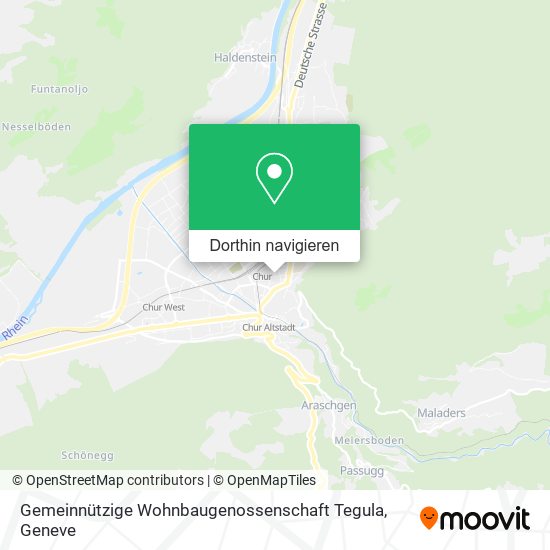 Gemeinnützige Wohnbaugenossenschaft Tegula Karte