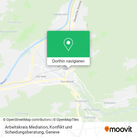 Arbeitskreis Mediation, Konflikt und Scheidungsberatung Karte