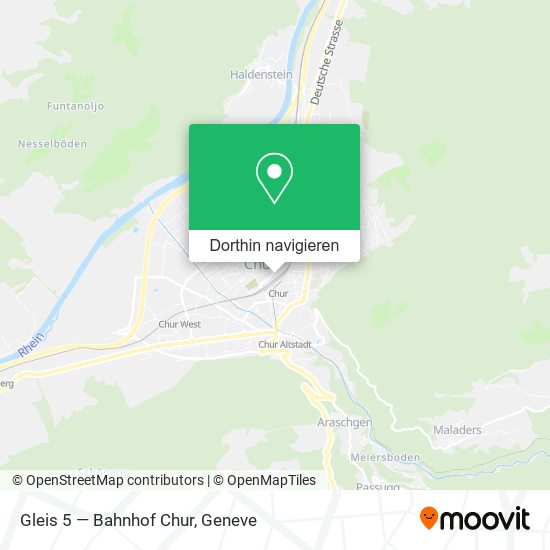 Gleis 5 — Bahnhof Chur Karte