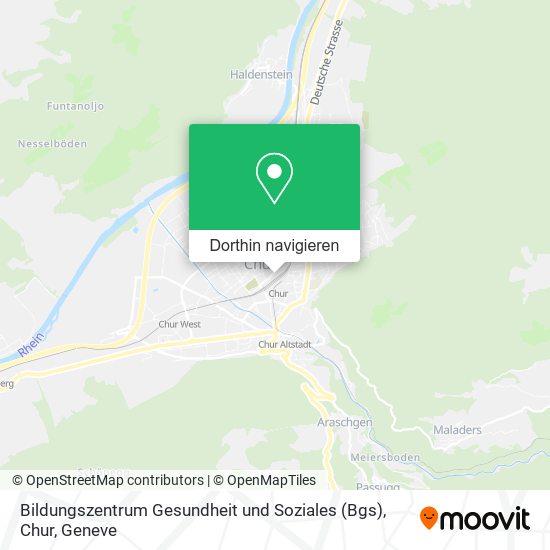 Bildungszentrum Gesundheit und Soziales (Bgs), Chur Karte