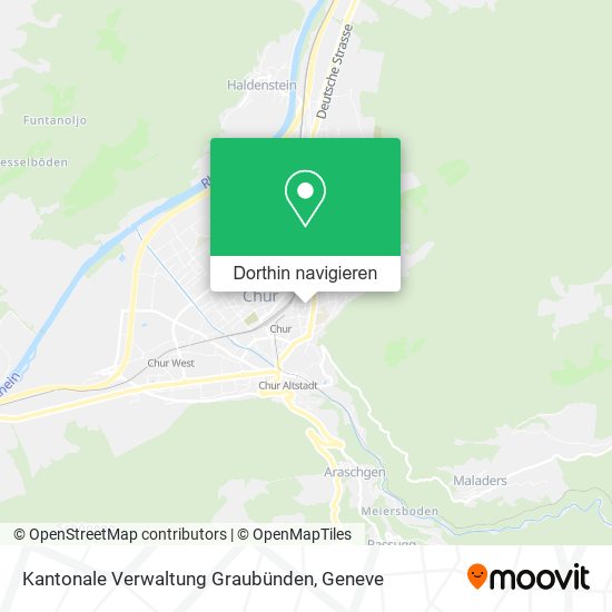 Kantonale Verwaltung Graubünden Karte